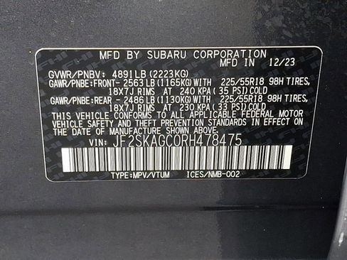 Certified 2024 Subaru Forester Sport image 27