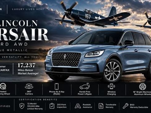Certified 2023 Lincoln Corsair AWD w/ Equipment Group 101A image 3
