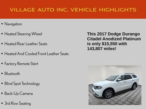 Used 2017 Dodge Durango Citadel AWD/4WD image 14
