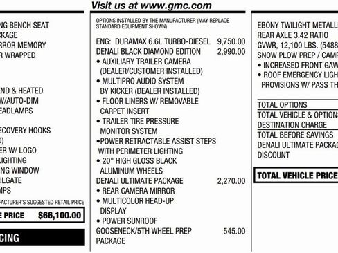 Used 2021 GMC Sierra 3500 Denali w/ Denali Black Diamond Edition image 2