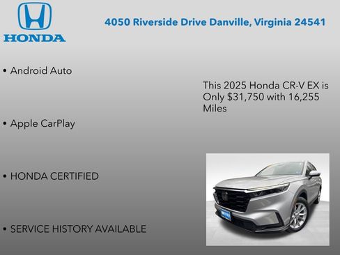 Certified 2025 Honda CR-V EX image 12