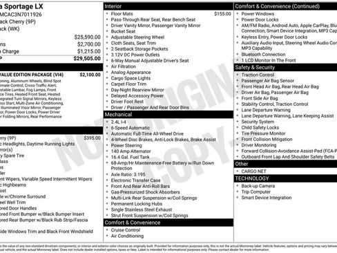 Certified 2022 Kia Sportage LX w/ LX AWD Value Edition Package image 29