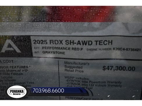 New 2025 Acura RDX w/ Technology Package image 37