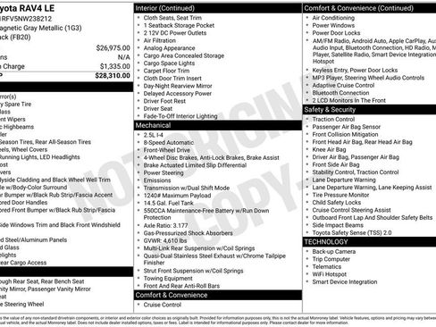 Used 2022 Toyota RAV4 LE image 36