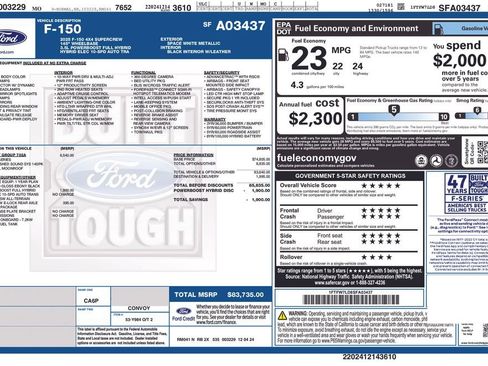 Used 2025 Ford F150 Platinum w/ Equipment Group 702A High image 89