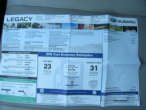 Used 2011 Subaru Legacy 2.5i Limited image 20