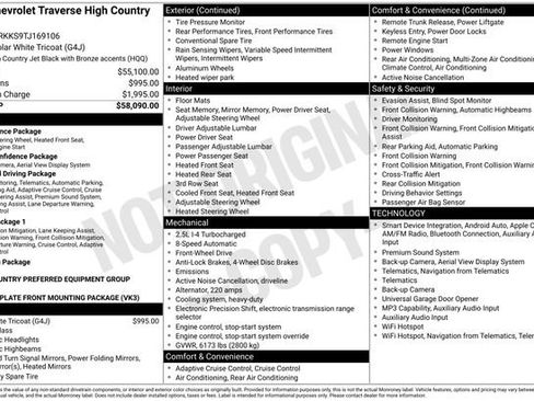 Used 2026 Chevrolet Traverse High Country FWD image 11