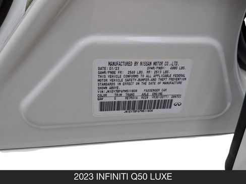 Used 2023 INFINITI Q50 Luxe w/ Cargo Package RWD image 25