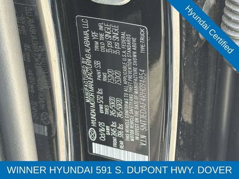 Certified 2024 Hyundai Santa Cruz Limited AWD/4WD image 13