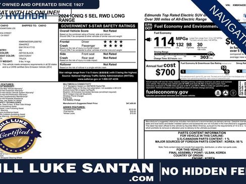 Used 2024 Hyundai Ioniq 5 SEL image 1