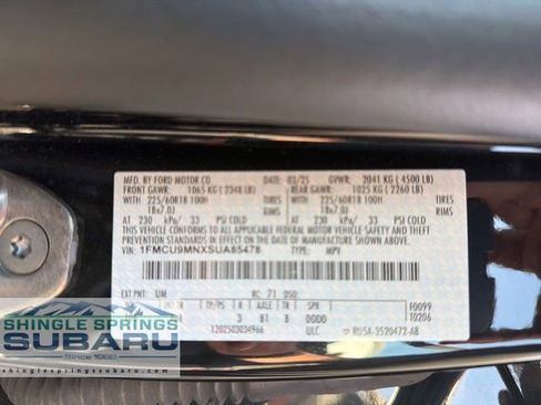 Used 2025 Ford Escape ST-Line image 59
