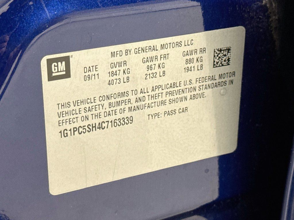 Used 2012 Chevrolet Cruze LS w/ Connectivity Package FWD image 29