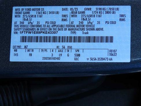 Certified 2023 Ford F150 XLT w/ Equipment Group 302A High image 34