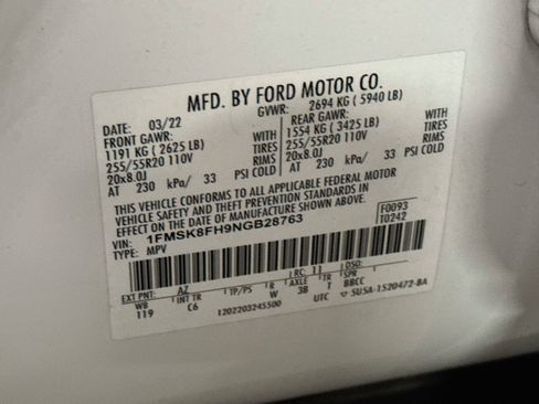 Used 2022 Ford Explorer Limited AWD/4WD image 26