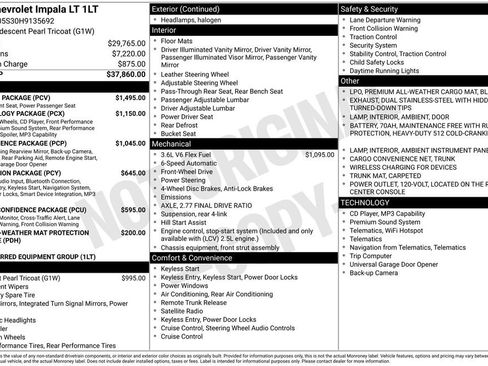 Used 2017 Chevrolet Impala LT w/ Leather Package FWD image 3