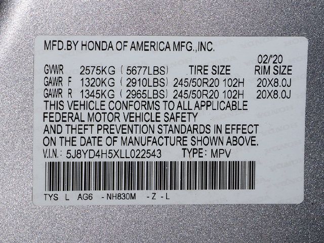 Certified 2020 Acura MDX w/ Technology Package AWD/4WD image 39