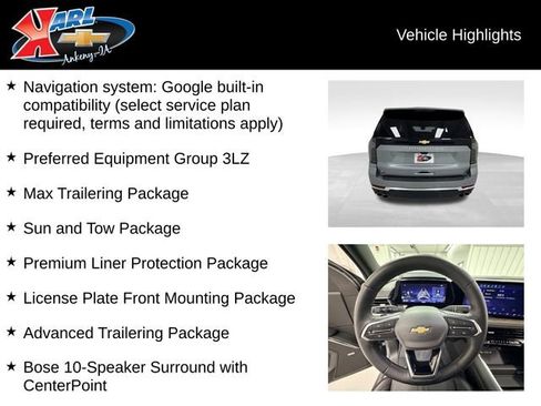 Certified 2025 Chevrolet Suburban High Country w/ Sun And Tow Package AWD/4WD image 2