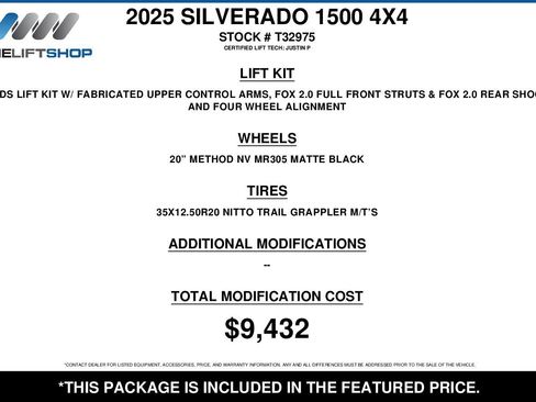 Used 2025 Chevrolet Silverado 1500 Custom Trail Boss AWD/4WD image 2