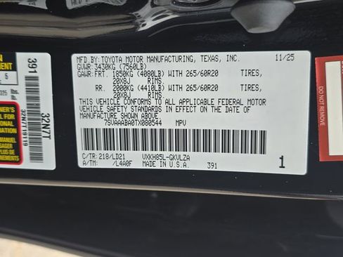 Used 2026 Toyota Sequoia Limited image 37