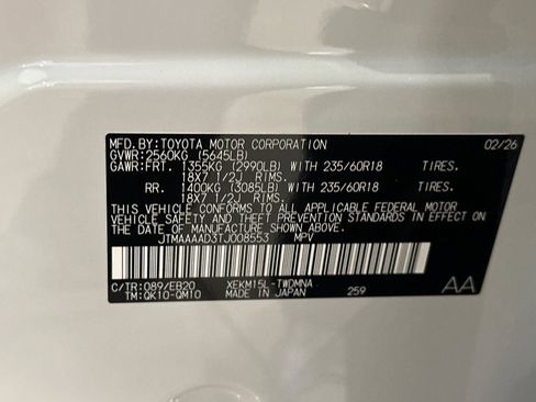 New 2026 Toyota C-HR AWD/4WD image 34