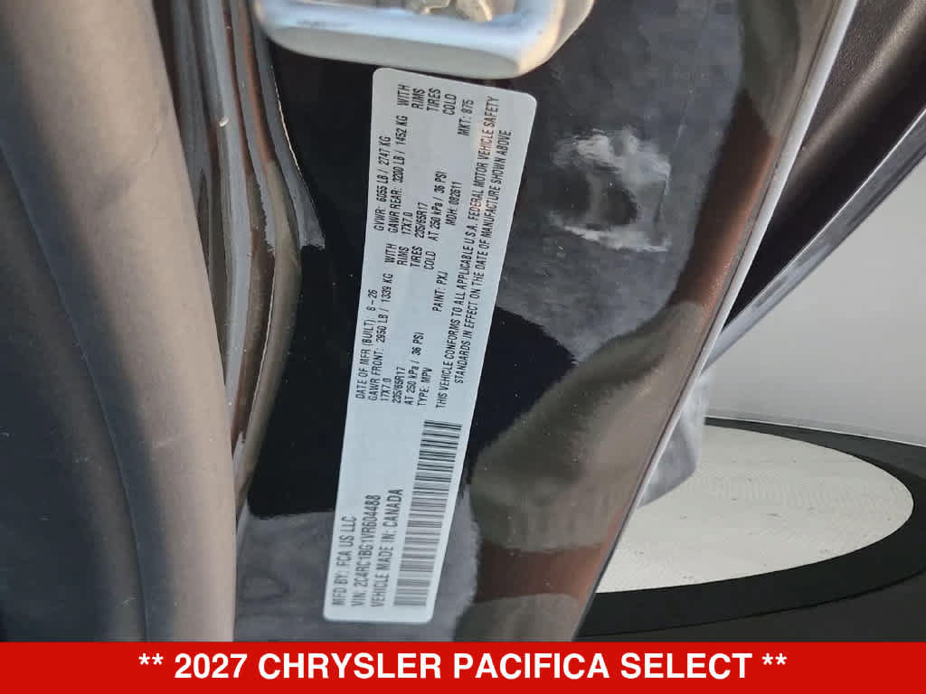 New 2027 Chrysler Pacifica Select FWD image 34