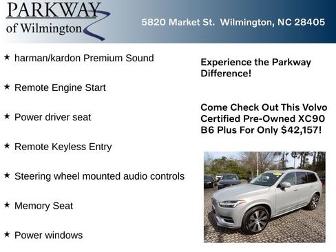 Certified 2024 Volvo XC90 B6 Plus w/ Protection Package Premier AWD/4WD image 6