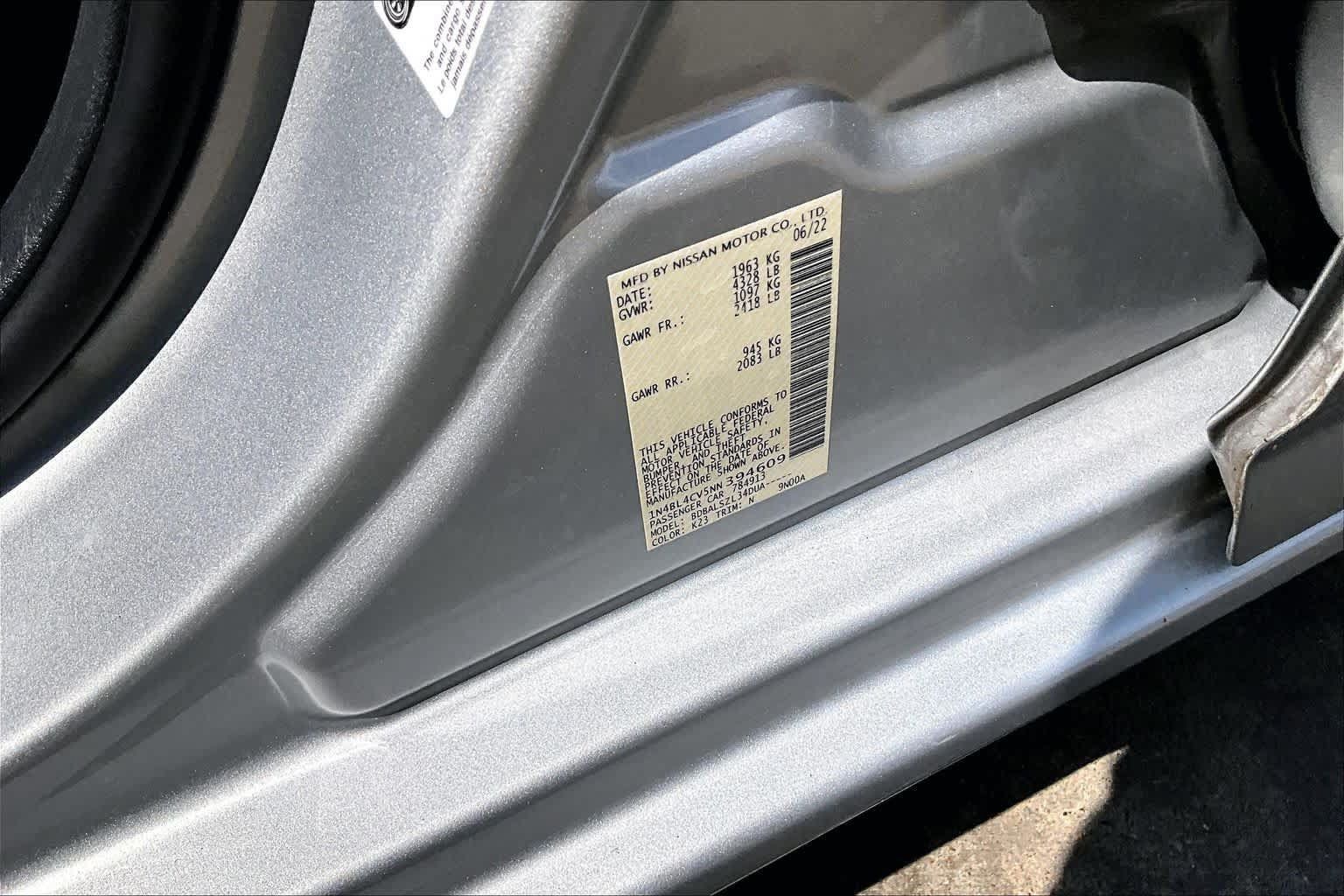 Certified 2022 Nissan Altima 2.5 SR FWD image 35