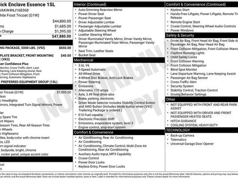 Used 2022 Buick Enclave Essence w/ Trailering Package, 5000 lbs. image 5