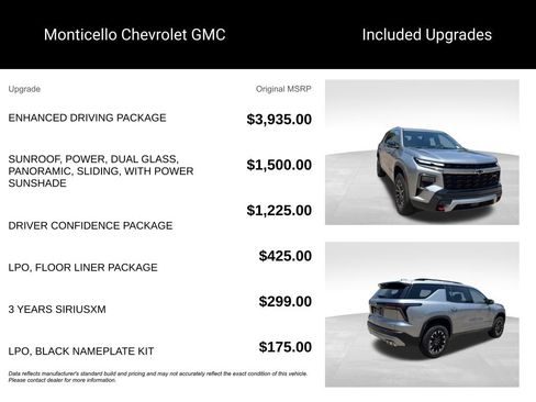 New 2026 Chevrolet Traverse Z71 w/ Enhanced Driving Package AWD/4WD image 5