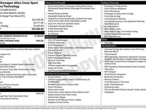 Used 2024 Volkswagen Atlas Cross Sport SE w/ Panoramic Sunroof Package FWD image 34