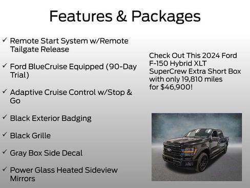 Certified 2024 Ford F150 XLT w/ Equipment Group 302A MID AWD/4WD image 8