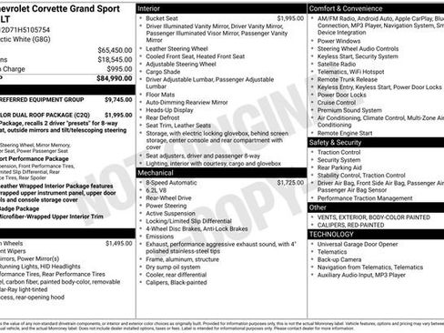 Used 2017 Chevrolet Corvette Grand Sport image 12