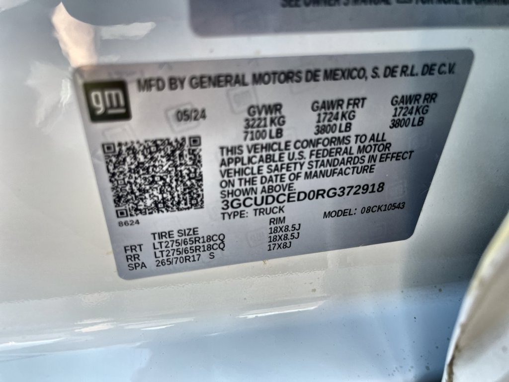 Certified 2024 Chevrolet Silverado 1500 Custom Trail Boss AWD/4WD image 32