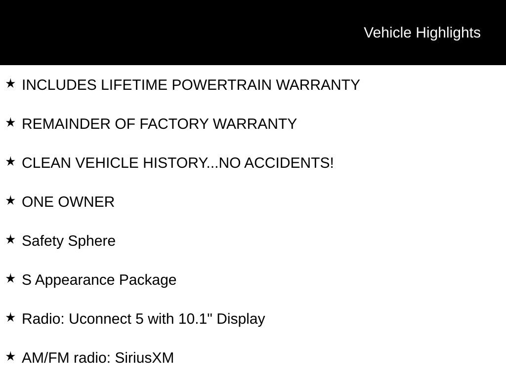 Used 2026 Chrysler Pacifica Select w/ S Appearance Package FWD 360° Tour