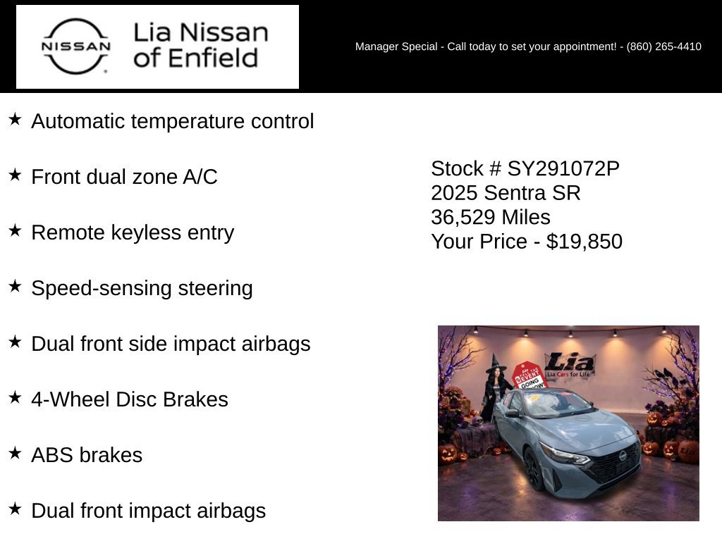 Used 2025 Nissan Sentra SR w/ Midnight Edition FWD image 15