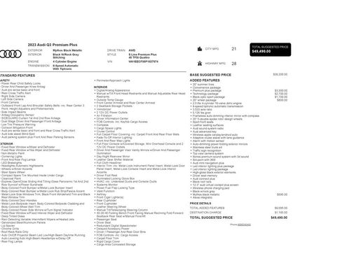 Used 2023 Audi Q3 2.0T Premium Plus image 11
