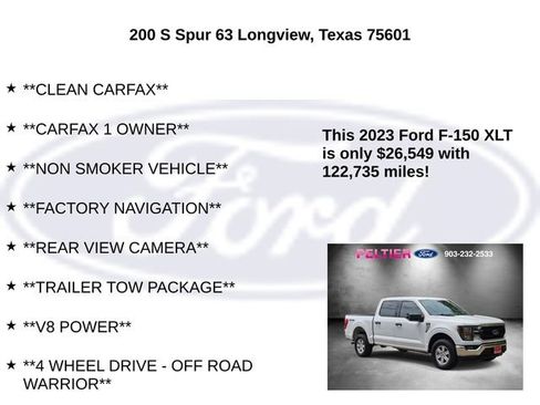 Certified 2023 Ford F150 XLT w/ Equipment Group 301A Mid AWD/4WD image 5