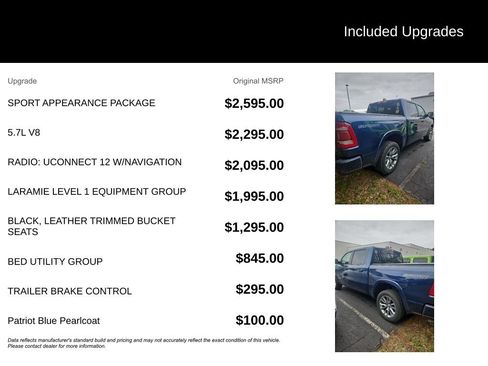 Used 2021 RAM 1500 Laramie w/ Sport Appearance Package AWD/4WD image 6