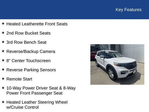 Certified 2021 Ford Explorer XLT w/ Equipment Group 202A RWD image 35
