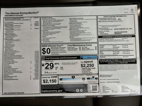 New 2026 BMW X3 xDrive30i w/ Premium Package AWD/4WD image 46