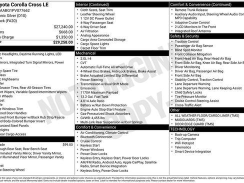 Used 2023 Toyota Corolla Cross LE image 6