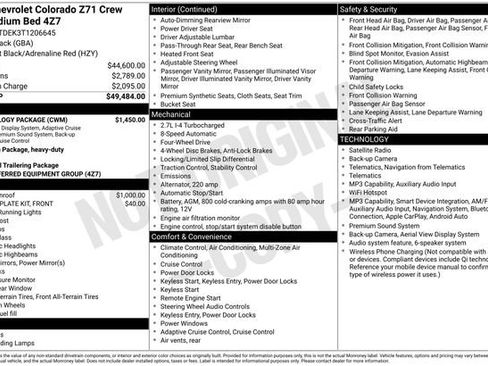 New 2026 Chevrolet Colorado Z71 w/ Technology Package AWD/4WD image 4