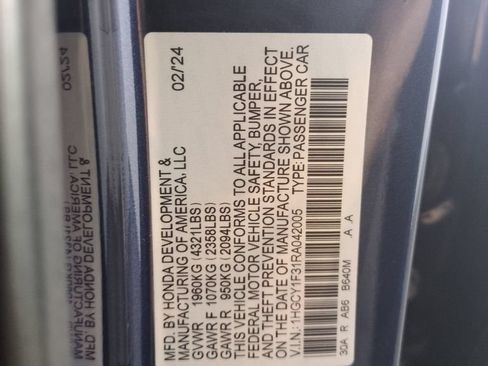 Certified 2024 Honda Accord EX image 29