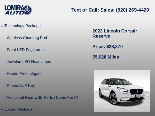 Used 2022 Lincoln Corsair Reserve w/ Equipment Group 201A AWD/4WD image 14