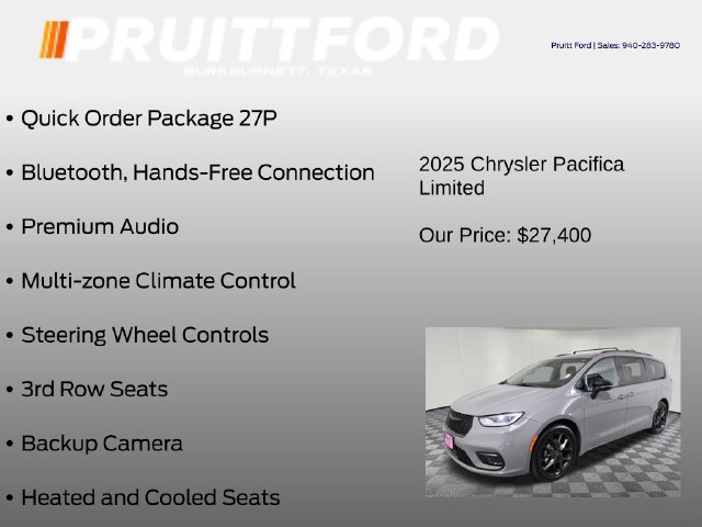 Used 2025 Chrysler Pacifica Limited FWD image 7