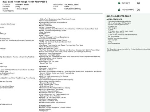 Used 2023 Land Rover Range Rover Velar S image 11