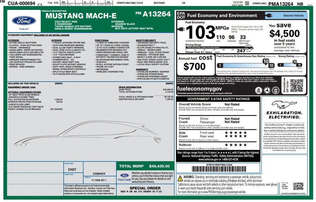 Used 2023 Ford Mustang Mach-E Select RWD image 4