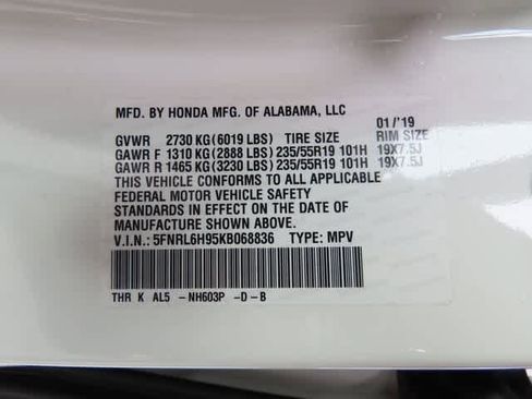 Certified 2019 Honda Odyssey Elite image 33