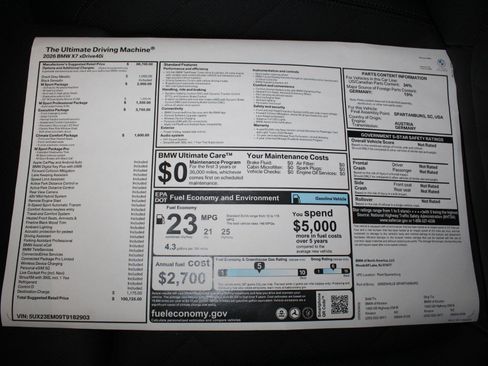 New 2026 BMW X7 xDrive40i w/ Executive Package image 24