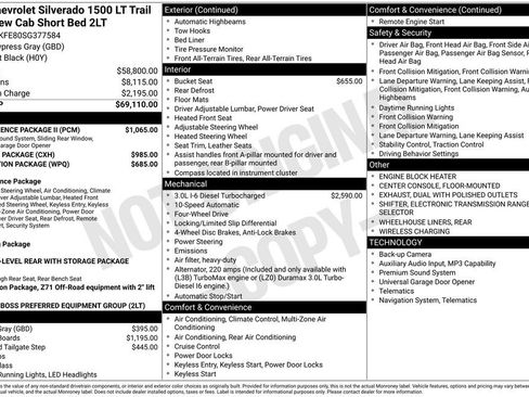 Used 2025 Chevrolet Silverado 1500 LT Trail Boss w/ Convenience Package II AWD/4WD image 25
